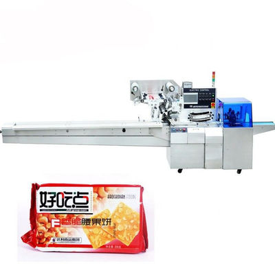 Kolay İşlet Yatay Ekmek Bisküvi Paketleme Makinesi